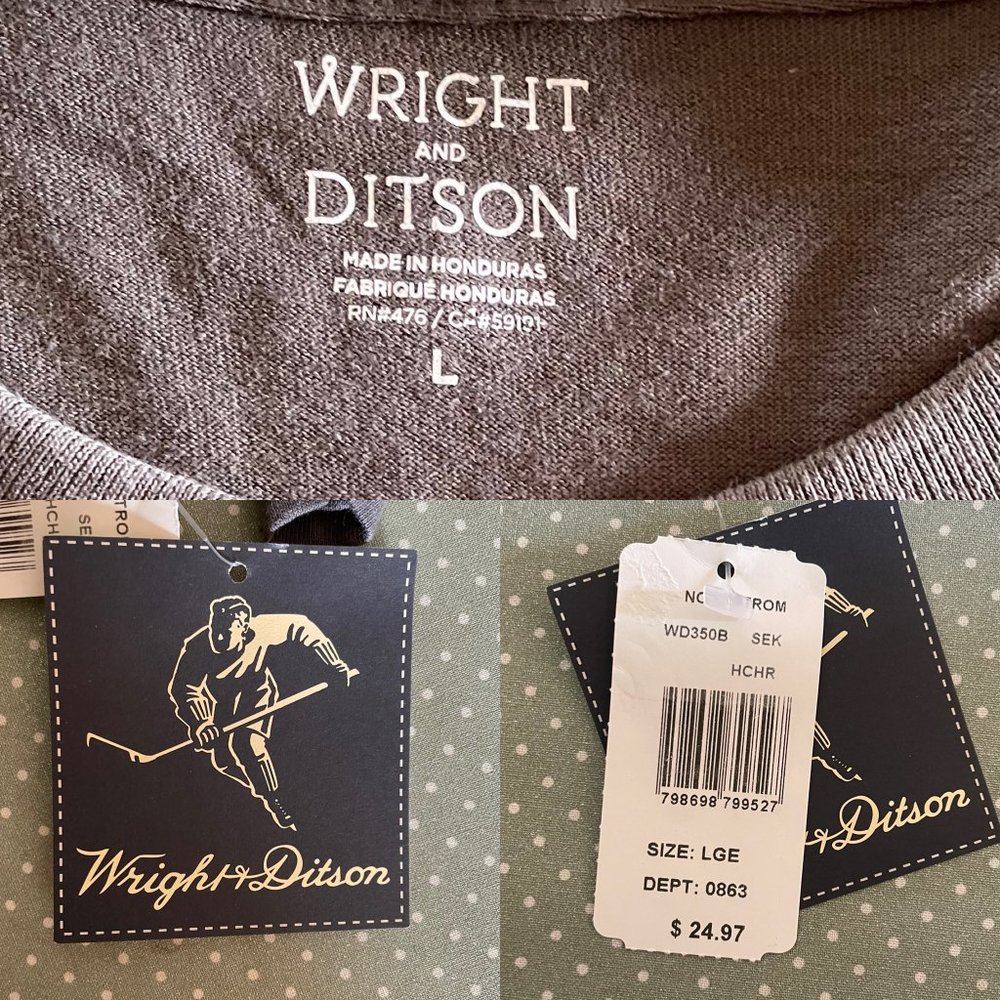 Seattle Kraken Wright & Ditson NHL t-shirt, M, L. - Picture 4 of 5